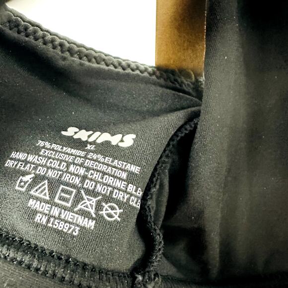 Skims NWT Onyx Seamless Non-Wired Bralette Bra XL - Picture 4 of 4